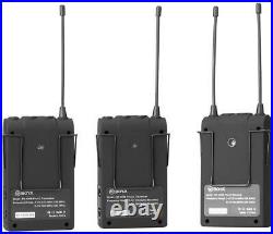 BOYA BY-WM8 Pro K2 UHF Dual Channel Wireless Lapel Microphone System 1 TX 2 RX