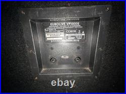 Behringer Eurolive B1520 PRO + VP1800S PA Speaker System Passive 400W 8