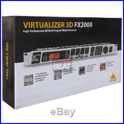 Behringer FX2000 Virtualizer 3D Multi Effects FX Processor Studio Reverb 24-Bit