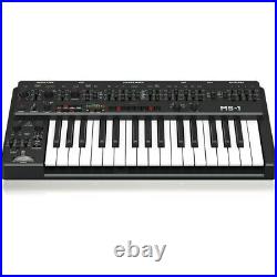 Behringer MS-1-BK Analog Synthesizer with 32 Full-Size Keys, USB & MIDI I/O, Black