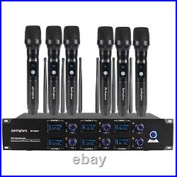 Berlingtone BR-600UM Professional 6-Channel UHF Wireless Microphone System