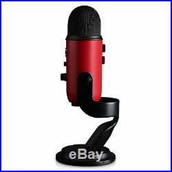 Blue Microphones Yeti Professional Multi-Pattern USB Microphone (Satin Red)