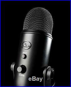 Blue Yeti USB Microphone Streaming & Recording Mac/PC (Pro Mic) Blackout Edition