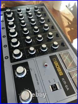 Boss KM-6 Vintage 6-Channel Analog Mixer. Working VU Meter. Rare / vintage