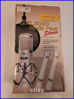 CAD GXL3000 Studio Pack Multi Pattern Large Diaphragm Condenser / Plus 2 GXL1200