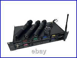 CHORD HU6 6 Channel Licence Free UHF Handheld Wireless Microphone System