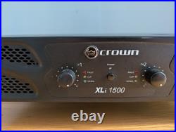 CROWN XLi 1500 stereo Power Amplifier 2x 450watts RMS