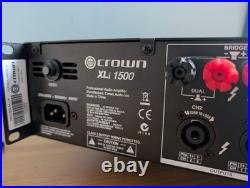 CROWN XLi 1500 stereo Power Amplifier 2x 450watts RMS