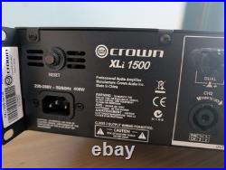 CROWN XLi 1500 stereo Power Amplifier 2x 450watts RMS