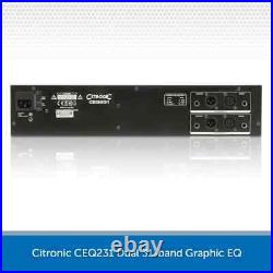 Citronic CEQ231 Dual 31-Band Graphic Equaliser EQ 19 2U Rackmount Professional