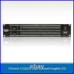Citronic CEQ231 Dual 31-Band Graphic Equaliser EQ 19 2U Rackmount Professional