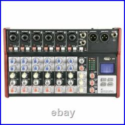 Citronic CSM-8 7-Channel Studio Mixer With USB & Bluetooth Player