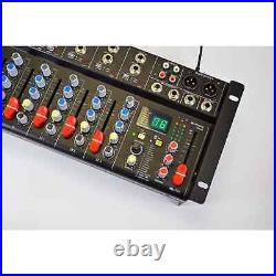 Citronic CSR-63 9-Channel Rack-Mount Mixer with Bluetooth & DSP Effects