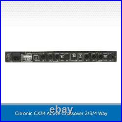 Citronic CX34 Active Crossover 2/3/4 Way Stereo Mono 19 Mono Install PA Band DJ