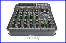 Compact 6 Channel Mixer with DSP Effects, MP3 Player and Bluetooth