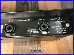 Crown D-45 2 Channel Power Amplifier D45 Stereo Power Amp 1U Rack Mountable