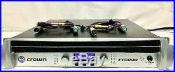 Crown I-Tech 6000 Power Amplifier With (2) 4ft XLR Cables (ONE)