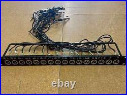 Custom Built 16 Channel XLR patch Panel Top Quality Hardly Used Custom Built 16 Channel XLR patch Panel Top Quality Hardly Used