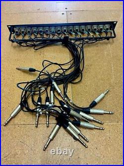 Custom Built 16 Channel XLR patch Panel Top Quality Hardly Used