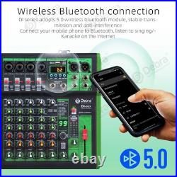 D Debra 6 Channels Professional Audio Mixer with 99 DSP Digital Effects USB MP3