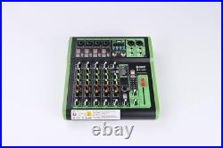 D Debra 6 Channels Professional Audio Mixer with 99 DSP Digital Effects USB MP3