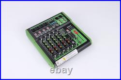 D Debra 6 Channels Professional Audio Mixer with 99 DSP Digital Effects USB MP3