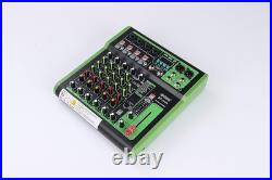 D Debra 6 Channels Professional Audio Mixer with 99 DSP Digital Effects USB MP3
