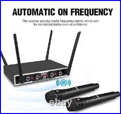 D Debra Audio DU4004 Wireless Microphone System With 2 Handheld And 2 Bodypack