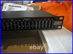 DBX 215 2-Channel Graphic Equalizer + SUBWOOFER OUT + Pair XLR Cables