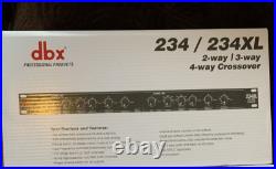 DBX 234 XL Stereo 2/3/ 4-Way Crossover DJ Equipment + Cage Nuts