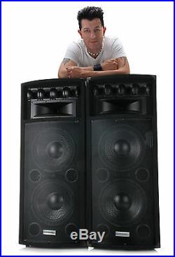 DJ PA Party Disco Passive Speaker Tower Box 2x 12 (30 cm) Subwoofer Bass 800w