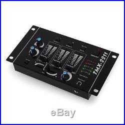 DJ PA STUDIO MUSIKANLAGE BOXEN LAUTSPRECHER MP3 USB SD 2000W VERSTäRKER MIXER
