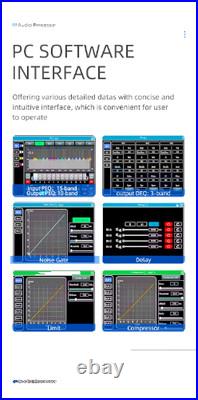 DX48 4 In 8 Out FIR AES Professional Digital Audio DSP Speaker Processor 96kHz