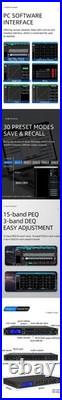DX48 4 In 8 Out FIR AES Professional Digital Audio DSP Speaker Processor 96kHz
