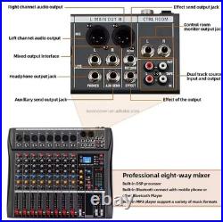 DX8 Professional Sound Mixer Console Record Professional 8 Sound board UK