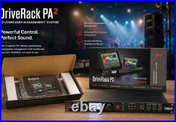 Dbx DriveRack PA2 2-Ch Rack Speaker Management System, XLR I/O, 1U Black