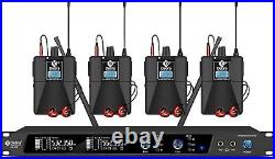 Debra Audio PRO ER-202 UHF Channel In-Ear Monitor System 4 Bodypacks Transmitter