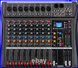 Depusheng DA8 Professional Mixer Sound Board Console 8 Channel Desk System