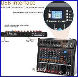 Depusheng DA8 Professional Mixer Sound Board Console 8 Channel Desk System