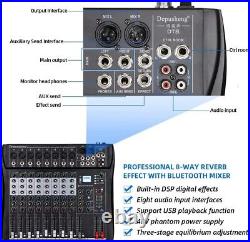 Depusheng DA8 Professional Mixer Sound Board Console 8 Channel Desk System UK