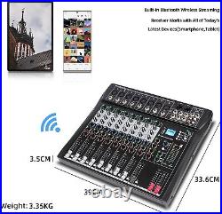 Depusheng DT8 Professional Mixer Sound Board Console 8 Channel System