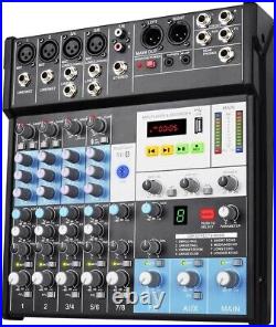 Depusheng MX8 Professional Audio Mixer Sound Board Console 8-Channel Controller