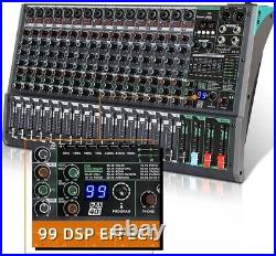 Depusheng PA16 Professional 16-Channel Mixer DJ Controller With 99 DSP Effects