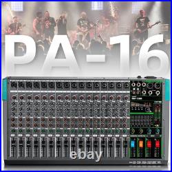 Depusheng PA16 Professional Mixer 16 Channel DJ Controller 99 DSP Effects 48V