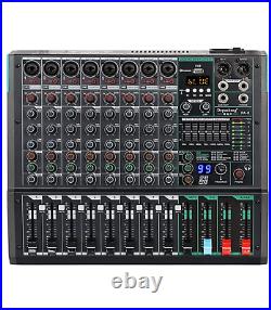 Depusheng PA8 Professional 8-channel mixer DJ controller with 99 DSP Bluetooth