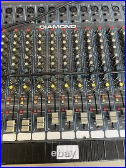 Diamond StudioMaster Pro 16-3 16 Channel Mixer Mixing Board Studio Master Workin