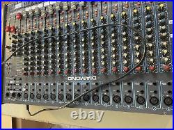 Diamond StudioMaster Pro 16-3 16 Channel Mixer Mixing Board Studio Master Workin