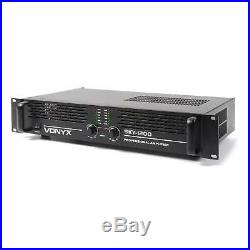 Dj Pa Equipment 1200w Max Pro Bridgeable Power Amplifier Amp 2 Channel Amp 2u