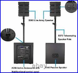 Dj Powered Pa Speaker System Combo Subwoofer Array Active Passive Set 4000 Watt