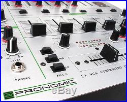 Djm-500 5-channel Professional Dj Mixer Live Sound Mixer Desk Effects Eq MIC In